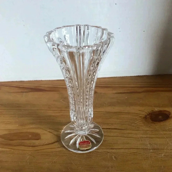 Vtg West Germany Crystal Vase - Picture 5 of 7